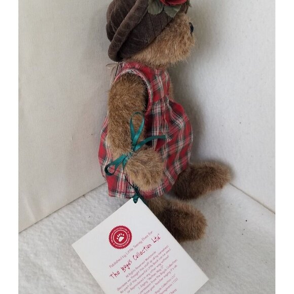 Boyds Bears Lizzie Wishkabibble #50002 Special Event Piece NWT‎ plaid dress hat - Picture 10 of 12